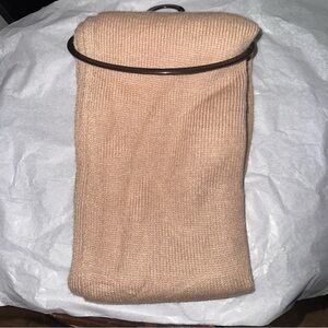 West Loop Beige Ribbed Knit Scarf One Size OS Winter Fall Cozy Warm Neck Warmer